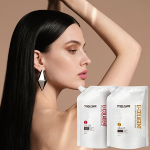 YOGI CARE 100% Colágeno orgánico Reparación del cabello Crema alisadora Juego de cuidado del cabello - Product Image 1