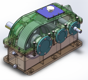 Réducteur de vitesse industriel ZLY140 22KW à faible bruit, structure compacte, pour l'impression et la teinture textile - Product Image 5
