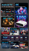 Mini Proyector de Bolsillo para Teléfono Móvil con Láser 4K, 1000 Lúmenes, 1080P, Google TV, Cine en Casa