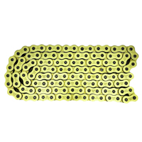 Chaîne de moto Gold Custom Link Count 520HV-120L, chaîne à rouleaux de transmission de haute qualité et durable pour pièces de moto
