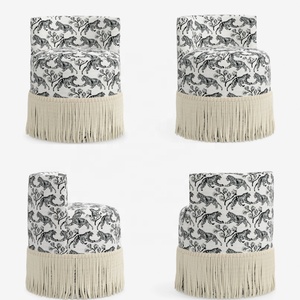 Silla de Diseño Italiano de Lujo, con Flecos, Hecha a Mano, Moderna, Modelo Olivares, para Apartamento, Hotel, Sala de Estar, Bar, Precio de Fábrica - Product Image 6