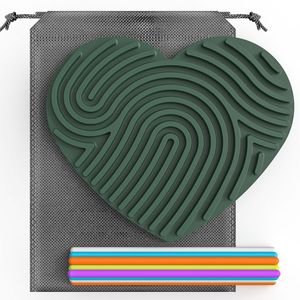 Tabla de torsión sensorial de silicona redonda, juguete educativo para la actividad sensorial cognitiva de los niños, alivio del estrés, edades 8-13 - Product Image 6