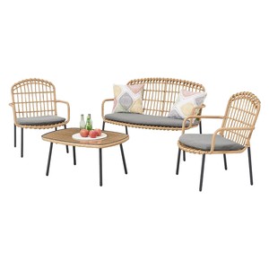 Modern Rattan Comfortable Outdoor Furniture for <b>Garden</b> <b>Sets</b> Farmhouse & Hotel Use - Product Image 2