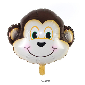 Serie de cabeza de Animal de dibujos animados versión Linda jirafa mono León Panda elefante vaca oso forma globo para ocasiones de regreso a <span class=keywords><strong>la</strong></span> escuela - Product Image 4