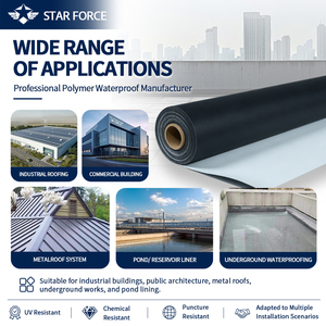 Membrana Impermeabile in TPO Rinforzata con Fibra, Riciclabile, Resistente alle Intemperie e alle Forature per Progetti di Coperture e Infrastrutture - Product Image 6