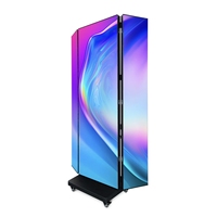 Affichage numérique publicitaire LED P2.5 P3 P4 pliable double face trois LED tri-pliant affiche écran LED pliable