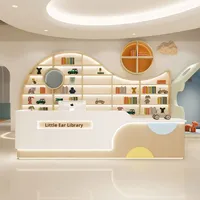 Bureau d'accueil de style vêtements de dessin animé pour enfants pour centre de formation préscolaire
