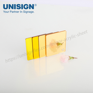 Plaques acryliques d'usine 1 mm 2 mm 3 mm 4 pieds x 8 pieds Feuille de miroir acrylique dorée PAMM pour découpe laser Feuille acrylique dorée - Product Image 6