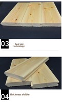 Meilleures ventes d'usine : Panneaux muraux intérieurs en bois abordables en cèdre rouge naturel, épicéa, chêne rouge, chêne blanc et pruche