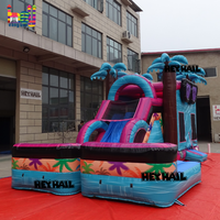 Château gonflable commercial combiné, structure de saut gonflable en PVC pour enfants, utilisation sèche ou humide