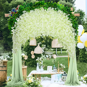 Fleurs artificielles de glycine, fausses vignes décoratives, guirlandes de fleurs en plastique pour plafond, guirlandes de fleurs pour arche de mariage - Product Image 1