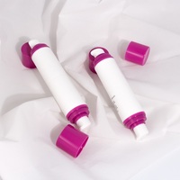 Flacons pompe airless en plastique PP à double tête pour lotion, 10 ml et 15 ml