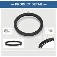 Système cinétique DMX de lumières LED à disque miroir, lourd, avec treuil DMX, pour discothèque, DJ, fête, lampe LED RGB