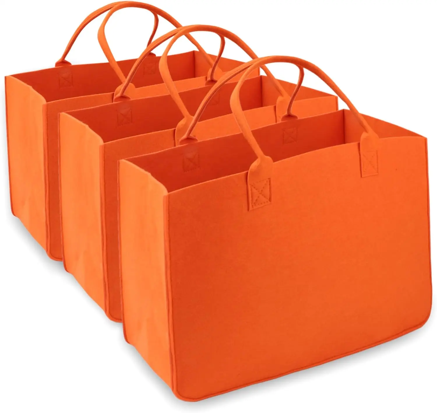 Reusable Custom Logo Eco-Friendly Large Capacity Felt Bag Women Felt Tote Bag Handbags Felt Shopping Bag For Grocery
