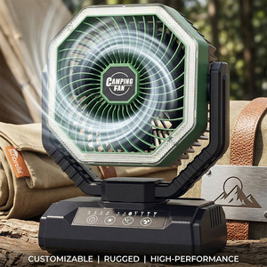 Ventilador Portátil para Camping <span class=keywords><strong>de</strong></span> 8000mAh con Luz LED y <span class=keywords><strong>Banco</strong></span> <span class=keywords><strong>de</strong></span> Energía, Directo <span class=keywords><strong>de</strong></span> Fábrica OEM - Product Image 1
