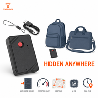 Rastreador GPS Inalámbrico Pequeño con Orificio para Correa, Servidor Autónomo, Geocerca, Alerta de Exceso de Velocidad, Oculto en Cualquier Lugar, para Vehículos