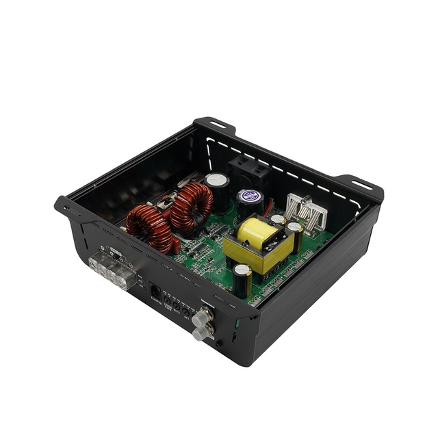 Suoer CP-2000.1d-j Monoblock Class D Car Auto Amp 2000*1 Watts Amplifier with Crossovers Single Channel Car Audio Enhancement