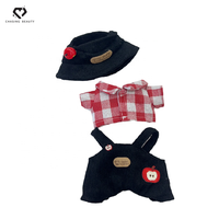 Teddy ISLAND – Ours en peluche personnalisé de 14 cm en tissu de coton de haute qualité avec chapeau pomme noire – Licence mondiale