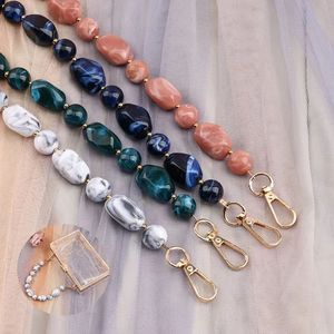 Thời Trang Đa Màu Sắc Acrylic Đính Cườm Túi Dây Đeo Vàng Clasp Chất Lượng Cao Bền Đa Năng Phong Cách Thay Thế Túi Phụ Kiện - Product Image 1