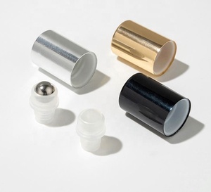 3Ml 5Ml 10Ml <b>Roll</b> on Glass Clear Green <b>Blue</b> Amber Essential Oil Metal Bottle With Roller - Product Image 5