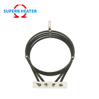 Élément chauffant électrique en tube spiralé circulaire haute puissance personnalisé pour fours à pâtisserie et poêles à air chaud