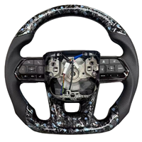 Volant en cuir personnalisé en résine époxy pour Toyota Land Cruiser Hilux Corolla Mark X N70 120 200 Prado LC79 LC70 LC76 FJ200
