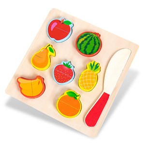 Haute qualité <span class=keywords><strong>en</strong></span> <span class=keywords><strong>bois</strong></span> fruits coupe Puzzle Simulation conseil <span class=keywords><strong>cuisine</strong></span> semblant jouer <span class=keywords><strong>jouet</strong></span> pour fruits et légumes - Product Image 4