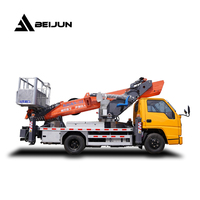 JMC/ISUZU/DONGFENG 32M 36M 46m échelle télescopique montée sur camion chaîne télescopique seau camion flèche plate-forme de travail