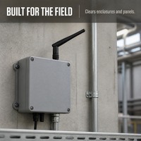 Antenne LoRa 915 MHz à gain de 2 dBi, polarisation verticale, pour la lecture intelligente des compteurs d'eau et de gaz, avec câble flexible en caoutchouc pliable mâle