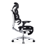 Shunmas SM006E-A-L luxe exécutif moderne respirant maille chaise de bureau ergonomique avec cintre en tissu de fonction tournante
