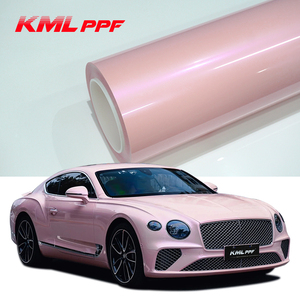 KML Poudre de rêve de rouge à couleur changeante Couverture de carrosserie Surface brillante et anti-rayures Film de protection de la peinture de voiture en TPU PPF - Product Image 1