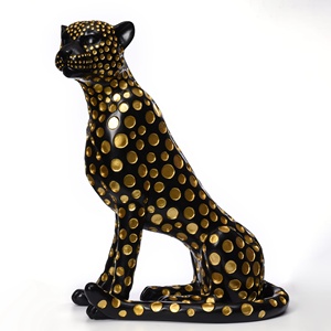 Articolo di Lusso per Casa e Giardino Statua di Ghepardo Maculato in Resina Scultura Animale a Grandezza Naturale Decorazione per Soggiorno - Product Image 5
