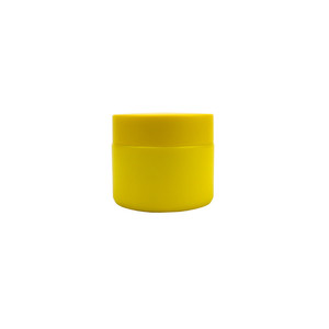 Cosméticos de embalaje azul crema de porcelana de ópalo blanco frascos de vidrio 50g de vidro <span class=keywords><strong>fosco</strong></span> olla cosmtique con la Tapa amarilla - Product Image 5
