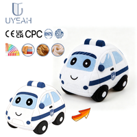 Porte-clés en peluche personnalisé UYEAH EN71/CPC/GRS, design original, dessin animé, voiture de police, jouet en peluche souple et moelleux, cadeau, sac cadeau