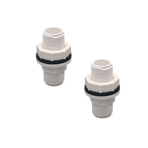 Connecteur de réservoir UPVC personnalisé de 1 à 1/4 pouces-raccord fileté BSP blanc pour stockage d'eau Sch40 Upvc Union 55.45 Pipe Union Upvc - Product Image 2