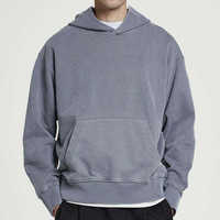 Sweat-shirts longs décontractés pour hommes sur mesure de haute qualité – Design tendance délavé couleur unie, anti-boulochage et respirant