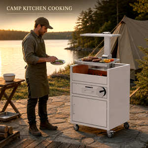 Parrilla de barbacoa de carbón de madera plegable de acero inoxidable Parrillas de asado argentino pequeño/<span class=keywords><strong>Gaucho</strong></span>/Santa María para uso doméstico para barbacoa al aire libre - Product Image 2