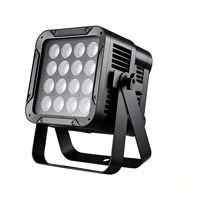Projecteur LED PAR 16x10W RGBW DMX512 en aluminium pour intérieur/extérieur, étanche IP66, CRI90, pour événements et mariages