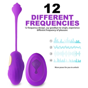 Silicone <b>Vibrating</b> Foreplay Sex Toys for Woman Vagina Pussy <b>Remote</b> <b>Control</b> Female Fun Toy for Sex Game Couple Bullet <b>Vibrator</b> - Product Image 2