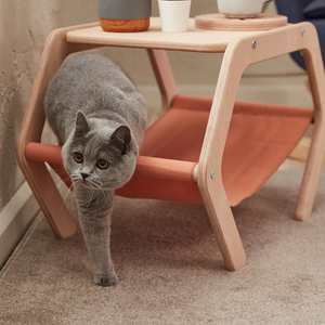 Haustier Möbel Hund Barsch Schläfer Regal Katze Hängematte Bett stehen und Tisch Holz - Product Image 4