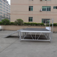 Plataforma Portátil Modular Ligera de Aleación de Aluminio para Equipos de Escenario y Exposiciones con Dimensiones Personalizadas