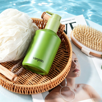Botol Lotion Kaca Hijau Mewah 300ml Wadah Pompa Lotion Kustom Kemasan Botol Kosmetik Sampo Sabun Mandi Pabrik Grosir