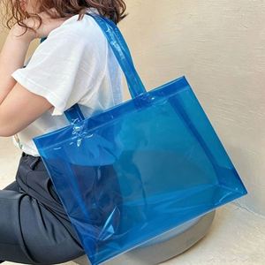 Custom Logo Pvc Waterproof Handbag <b>Plastic</b> <b>Tote</b> for Clothing Packaging Gift Reusable Durable Shopping Bag - Product Image 2