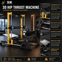 Équipement de musculation professionnel SKCommercial, machine à poussée de hanche à charge de poids pour centre de remise en forme et club de santé
