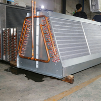 Échangeur de chaleur en forme de V avec serpentin en cuivre et ailettes en aluminium pour climatiseur HVAC, pompe à chaleur, réfrigération CE UL ISO