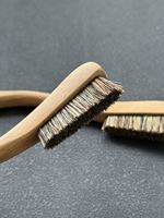 Brosse à craie d'escalade DIY à manche en bois et poils naturels, OEM pour salles d'escalade