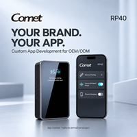 COMET RP40 Dispositif anti-enregistrement ultrasonique portable pour microphones de téléphone et enregistreurs, 19 transducteurs, confidentialité audio