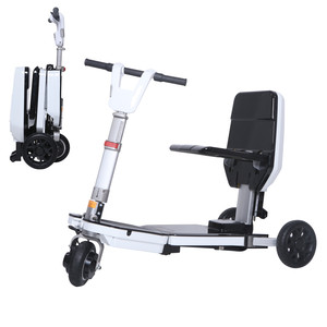 Trottinette électrique à trois <span class=keywords><strong>roues</strong></span> avec siège, 2021, légère et pliable, pour personnes à mobilité réduite, livraison gratuite - Product Image 1