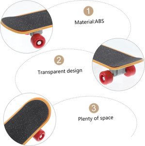 Mini-skateboards en bois et plastique personnalisables avec logo – Jouet éducatif professionnel pour l'exercice cérébral et ornement de bureau - Product Image 2
