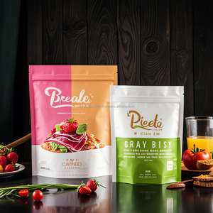 Custom Printed <b>Reusable</b> Stand-Up <b>Pouch</b> Mylar Foil Zip Lock Snack <b>Food</b> Packaging Eco-Friendly and Practical - Product Image 2